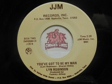 Lyn Robinson &ndash; Cryin's Not A Laughin' Matter Any More / My Man, 45 RPM G+ (5E)