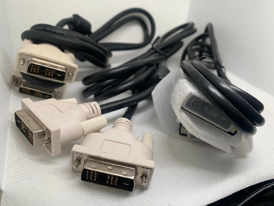 3x 24+1 Cable Gold Plated Dual Link DVI D to DVI-D Male Cable Lead Adapter - Image 2 of 3