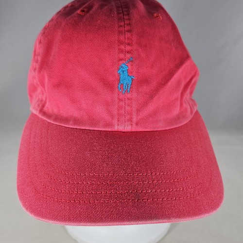 Polo Ralph Lauren Hat Pink Blue Pony Logo Women's Adjustable Strap Buckle Cap - 第 2/12 張圖片