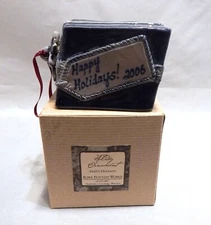 Rowe Pottery Works 2006 Happy Holidays!  Christmas Ornament