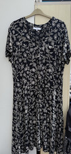 JULIPER BLACK/WHITE  PATTERN DRESS SIZE 26 BNWOT