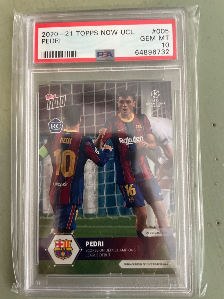 その他 pedri rc 2021 psa10 2020-21 Topps Now UCL Soccer #005 5 Pedri RC Rookie PSA 10