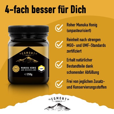 Manuka Honig MGO 50+ 1 Kg Von Egmont Honey – Original Aus Neuseeland
