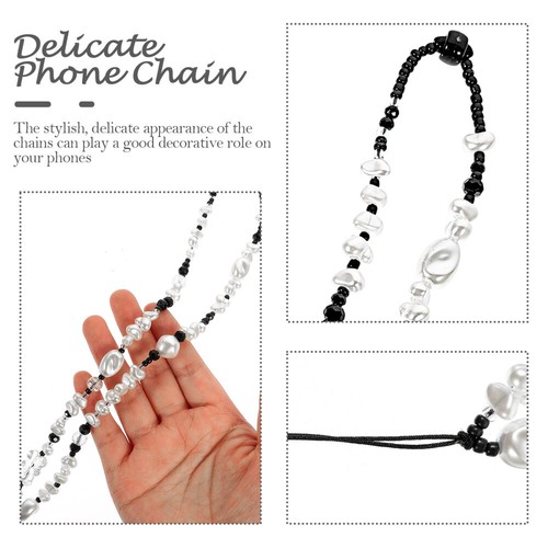 Phone Rope Phone Beaded Charms Beaded Phone Hanging Lanyard Delicate Phone Charm - Zdjęcie 3 z 12