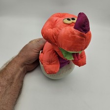 Vintage 1992 Fisher-Price Puffalump Dinosaur Plush Toy Stuffed Animal Doll Rare
