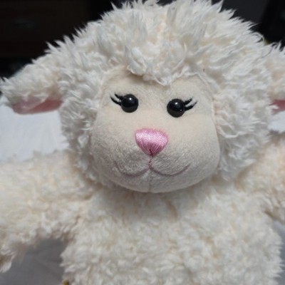 Build A Bear Lamb Vanilla Swirls Curly Plush 16  Spring Easter Christening