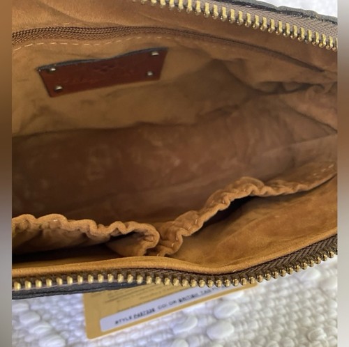 Patricia Nash *Nazaire *Top Zip Tooled Leather C/B Bag in British Tan.NWOT - Picture 4 of 4