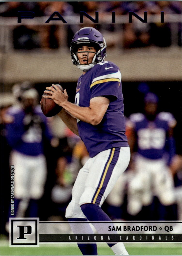 2018 Panini Blue Knight #2 Sam Bradford - FB