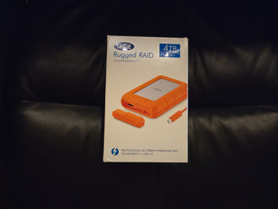 NEW SEALED LaCie Rugged RAID 4TB Thunderbolt USB 3.0 HDD STFA4000400