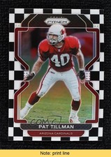 2021 Panini Prizm Black & White Checker Prizm Pat Tillman #83 READ 0c3