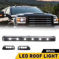 White Led Roof Top Running Cab Lights For Chevy For Gmc 25003500 2007-up