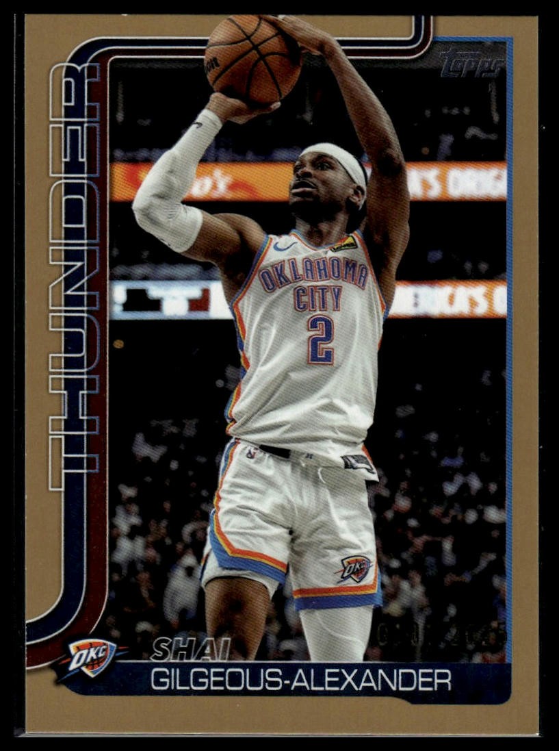 2025-26 Topps #115 Shai Gilgeous-Alexander Gold #/2025