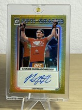 2023 Panini Optic UFC Khabib Nurmagomedov Optigraphs Auto Gold /10 #OG-KBN