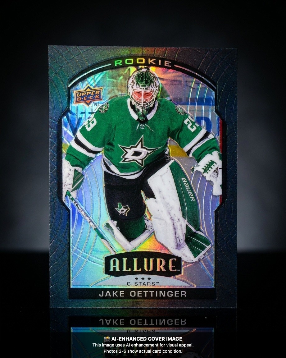20-21 Upper Deck Allure #91 Jake Oettinger Black Rainbow Rookie RC Dallas Stars