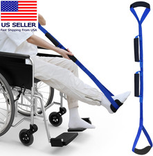 42 Inch Long Leg Lifter, Rigid Leg Lifter Strap with EVA Handgrips Foot Loop, L