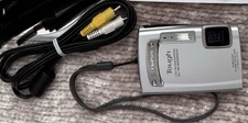 Olympus Tough TG-310 Digital Camera w/AV Cable Silver UNTESTED!