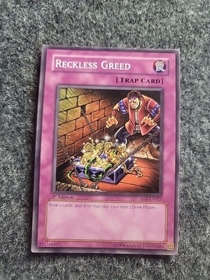Reckless Greed SD2-EN027 Structure Deck: Zombie Madness 1st Edition