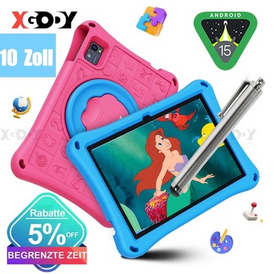 Kids N02 Kinder Tablet, Android-Tablet 10 Zoll 12GB+128GB 7000mAh Bluetooth WiFi