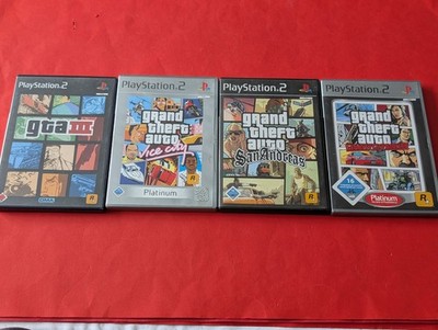 Retro Sony Playstation 2 Spiele GTA 3, Vice City, San Andreas und Liberty City !