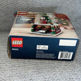LEGO 40233 Santa SNOW GLOBE Set Christmas 100% Complete Box Instructions Nice!