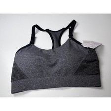 Auden Nursing Lightly Lined Heather Gray Seamless Knit Racerback Size S NWT