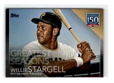 Willie Stargell 2019 Topps Update 150 Years Black /299 SP #150-91 Pirates