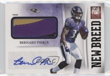 2012 Elite New Breed Jerseys Prime Signatures 22/25 Bernard Pierce #28 Auto 09j5