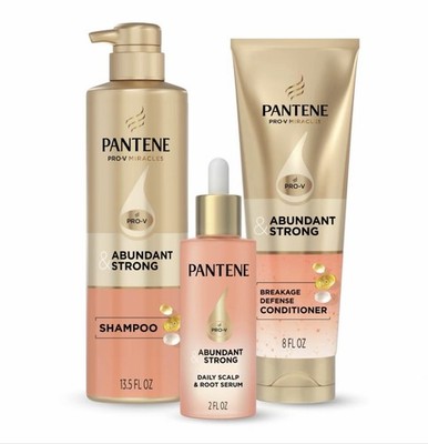 Pantene Pro-V Miracles Abundant & Strong Shampoo Conditioner Serum Set