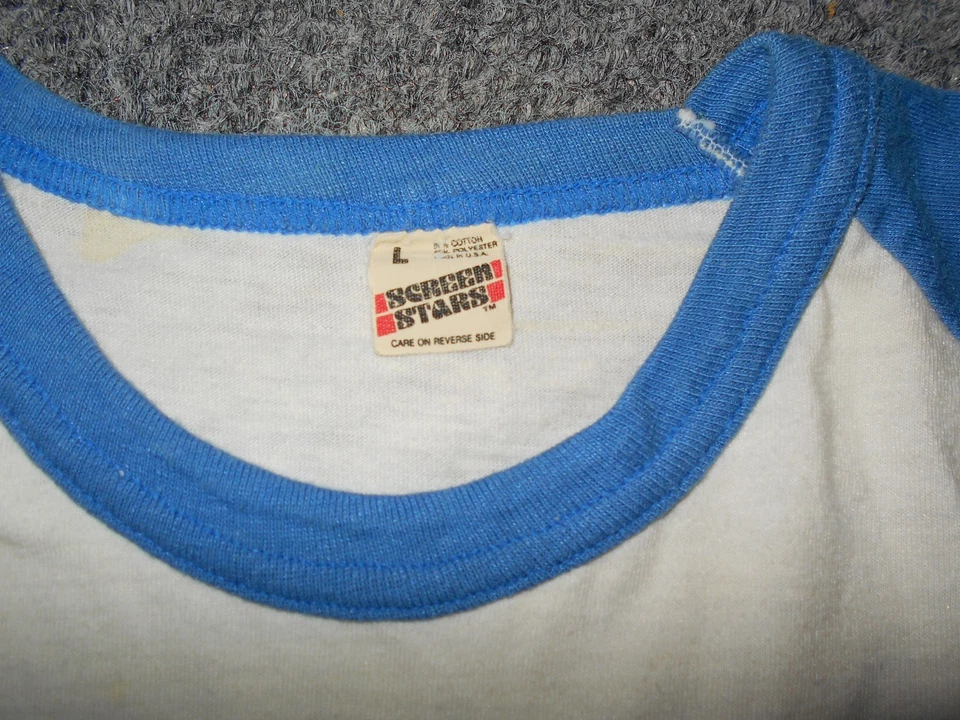 1982 VTG STAR WARS FAN CLUB MENS LARGE 50/50 SCREEN STARTS JERSEY T-SHIRT      - Image 3 of 4