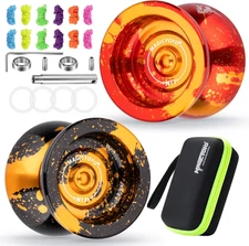 N11 Professional Yoyo for Kids, Pack of 2 Metal Yoyos, Unresponsive Yo Yo for Ad