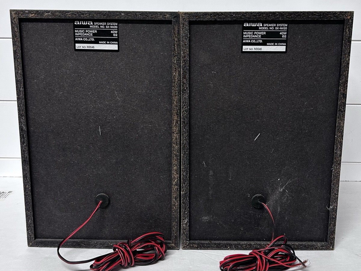 Aiwa Bookshelf Speakers Model SX-NV20 Pair | eBay