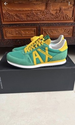Armani Exchange Sneakers Herren Neu Gr 42 Gelb Grün