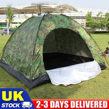 2 Man Family Camping Tent Waterproof Outdoor Hiking Festival Camo Tent with Bag