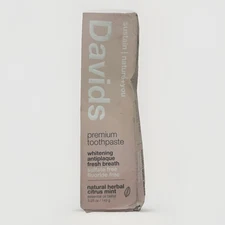 Premium Toothpaste, Whitening + Antiplaque, Natural Herbal Citrus Mint, 5.25 oz
