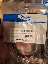 ICC Patch Cord, CAT5E, Molded Bot, 3FT, BK ICPCSJ03BK Lot of 3