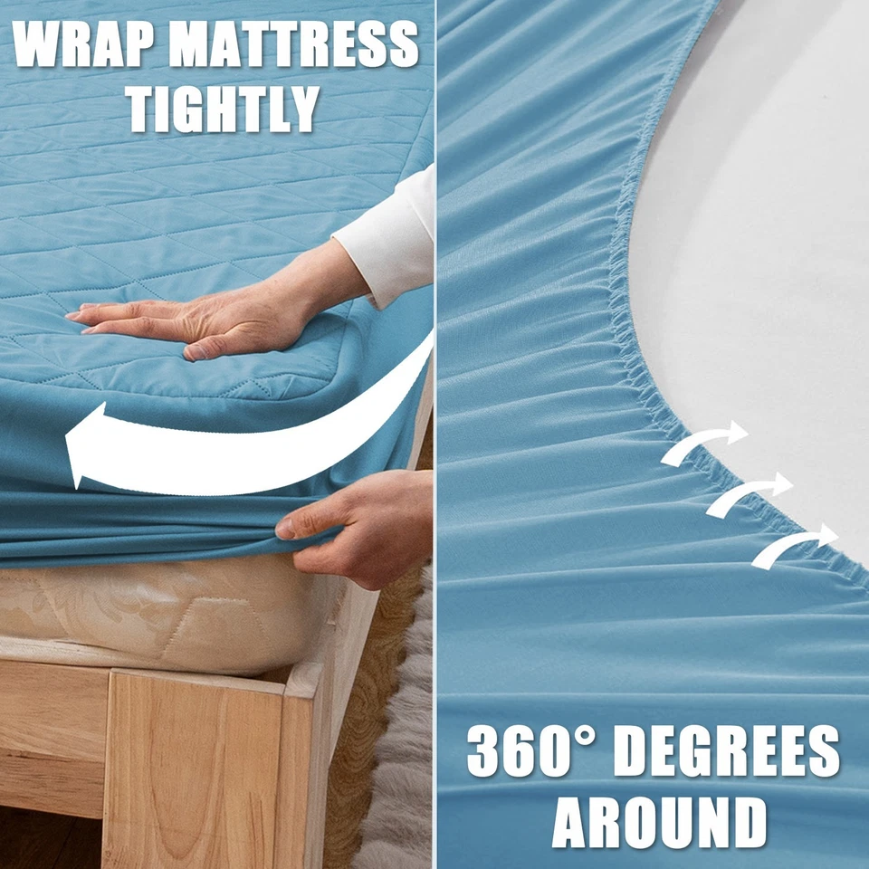 Super soft waterproof mattress cover, layered design, comfortable and durable - Image 4 of 4