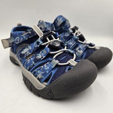 Keen Newport H2 Sandals Boy Youth Size 1 Camo Blue Trail Water Shoes