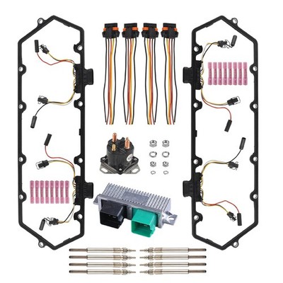 Valve Cover Gasket Harness Glow Plug Relay Controller For 94-97 Ford 7.3L Diesel