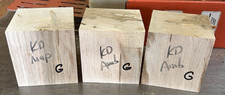 THREE 3 KILN DRIED MAPLE TURNING CUBE LUMBER LATHE BLANKS WOOD 5" X 5" X 5" G