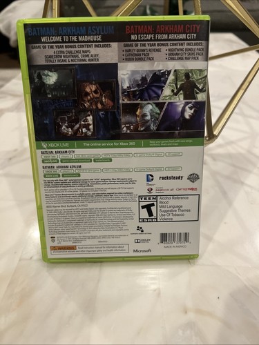 Batman Arkham Asylum + Batman Arkham City Dual Pack Platinum Hits Xbox 360 New - Picture 5 of 7