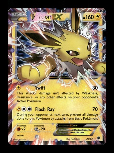 Jolteon EX Generations #28 (2016) Ultra Rare Holo HP Pokemon