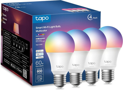 Tp-Link Smart Light Bulbs, 16M Colors RGBW, Dimmable, Compatible with Alexa and 