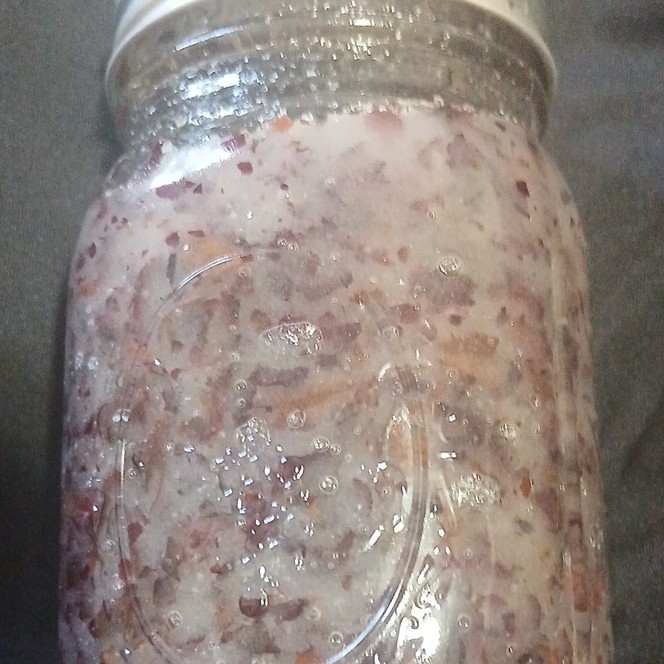 Coconut oil rose petals sugar scrub