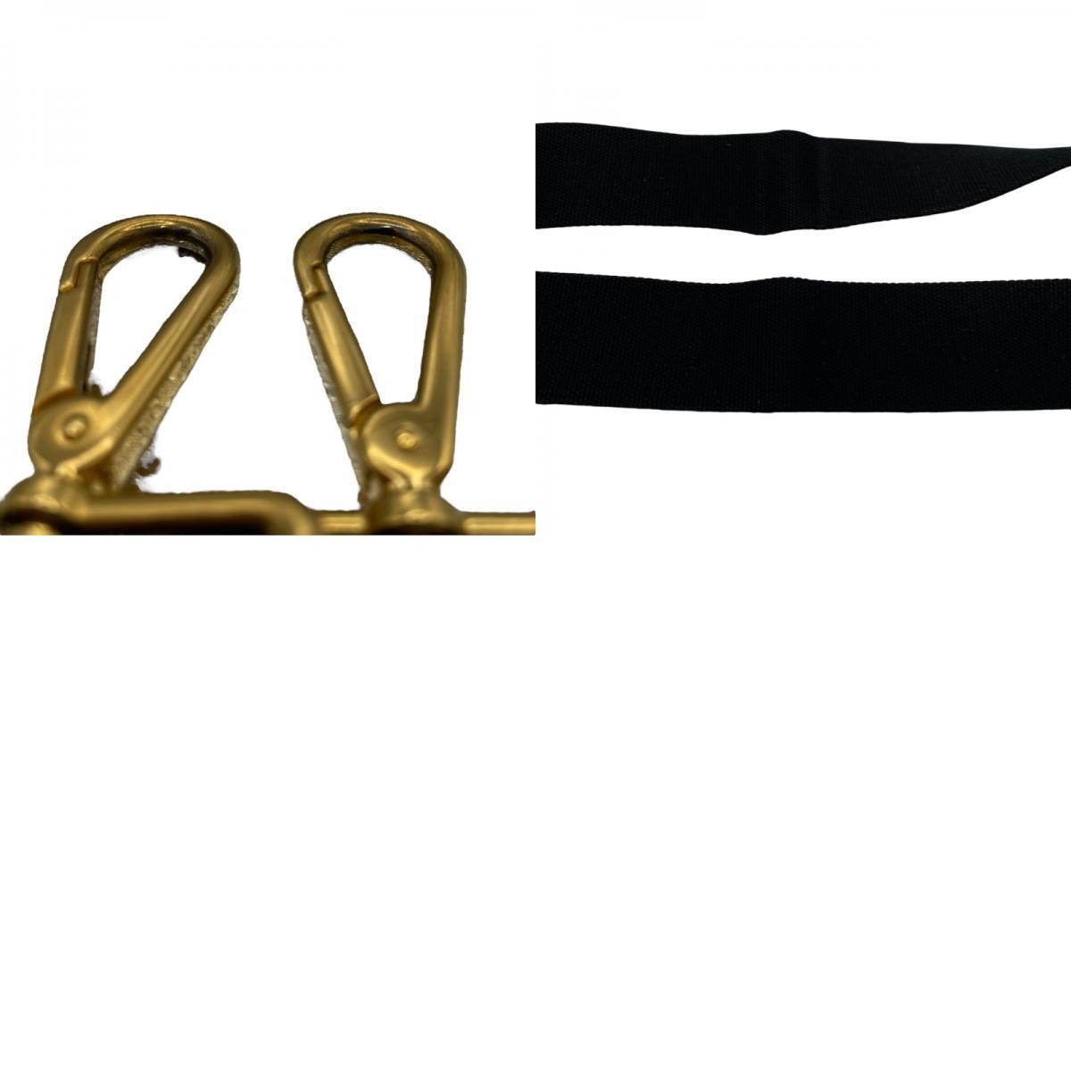 PRADA Canapa M BN2642 Black GD Hardware Canvas Shoulder Bag Women s Used from ja thumbnail 10