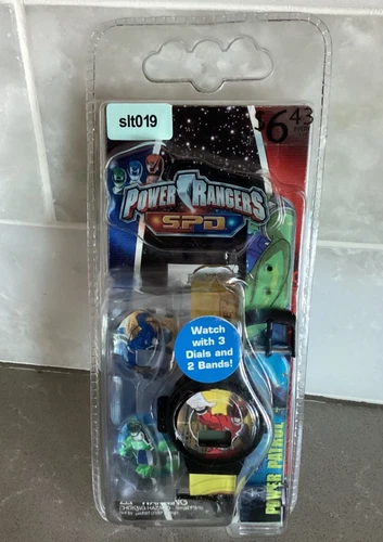 VTG Power Rangers SPD Collector's Watch Interchangeable Bands & Dials NEW Sealed