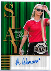 2025 LEAF METAL WOMEN SPORT ALISHA LEHMANN GREEN PRIZM AUTO SOCCER REFRACTOR 3/3