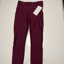 Athleta Ultimate Stash II 7/8 Tight Leggings size Small Plum NWT