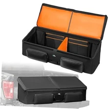  Upgrade Full Size Truck Bed Cargo Box Organizer for Pickup, Waterproof Truck 