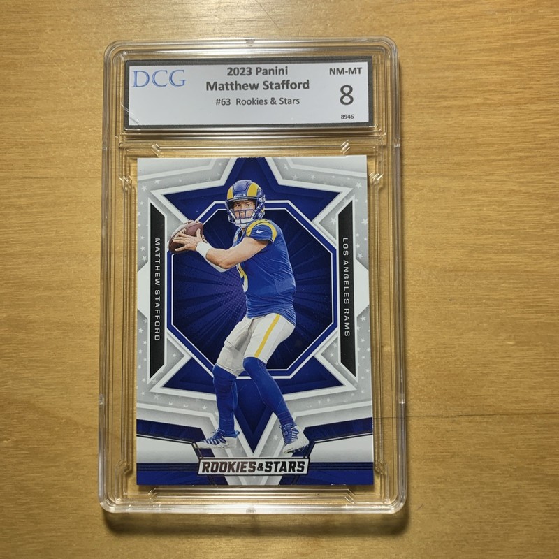 2023 Panini Rookies & Stars Matthew Stafford #63 LA Rams DCG 8 NM-MT #8946