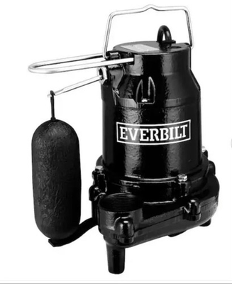 #ad Everbilt 1 2 HP. Cast Iron Sump Pump Model # HDS50 OPEN BOX. $113.99